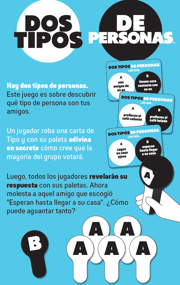 Juego De Mesa Dos Tipos De Personas Para Adultos Familia