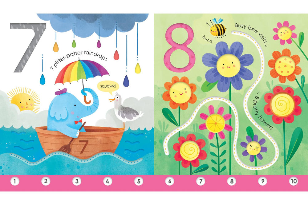 Libro Infantil Fingertrail Aprender A Contar Para Niños