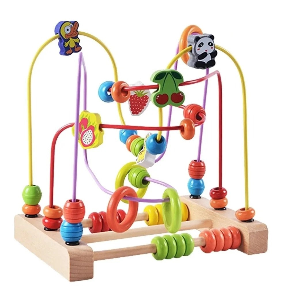 Juguete Didáctico Laberinto De Madera Niños