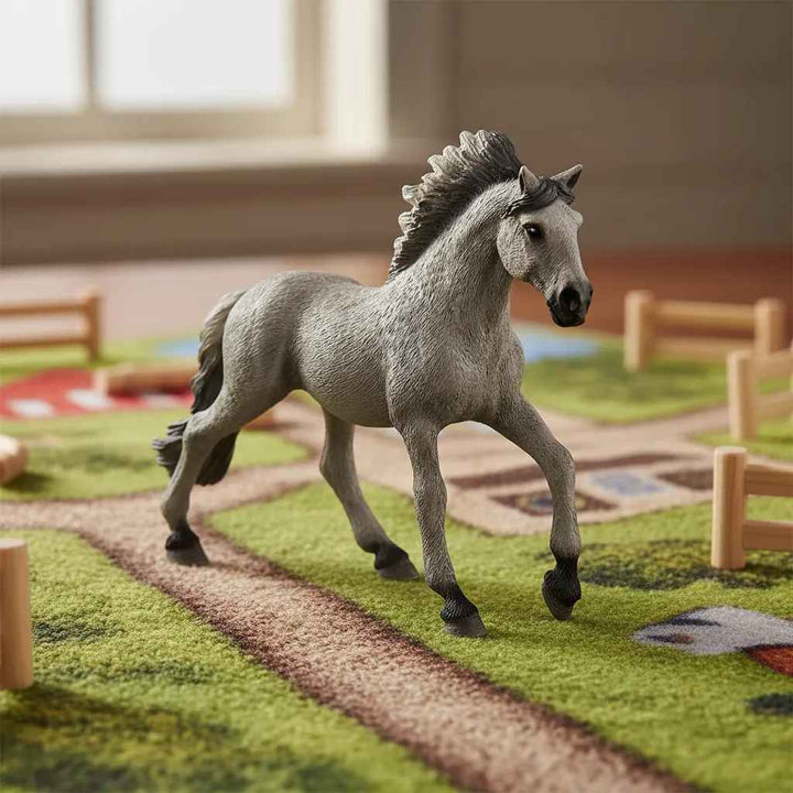 Figura Animales Caballo Sorraia Mustang Pintado A Mano