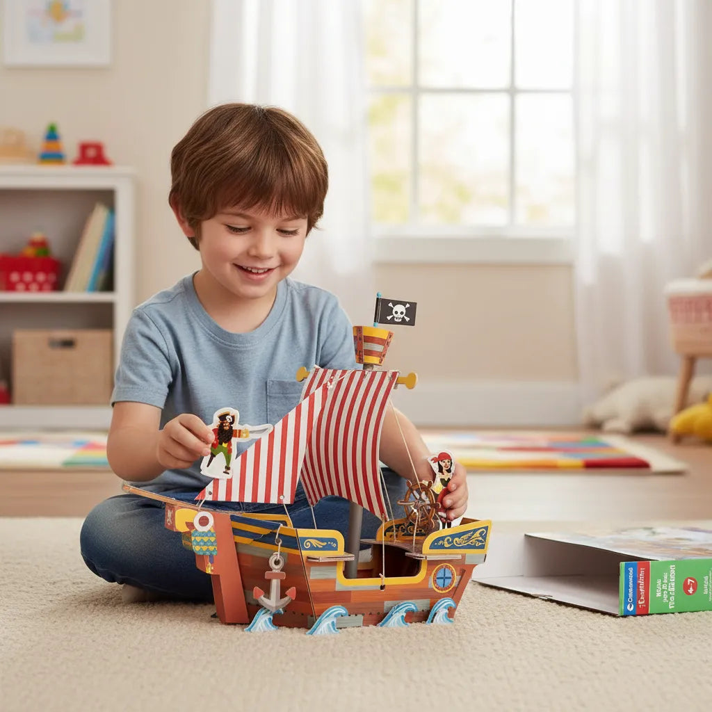 Juego Set De Construcción El Barco Para Niños