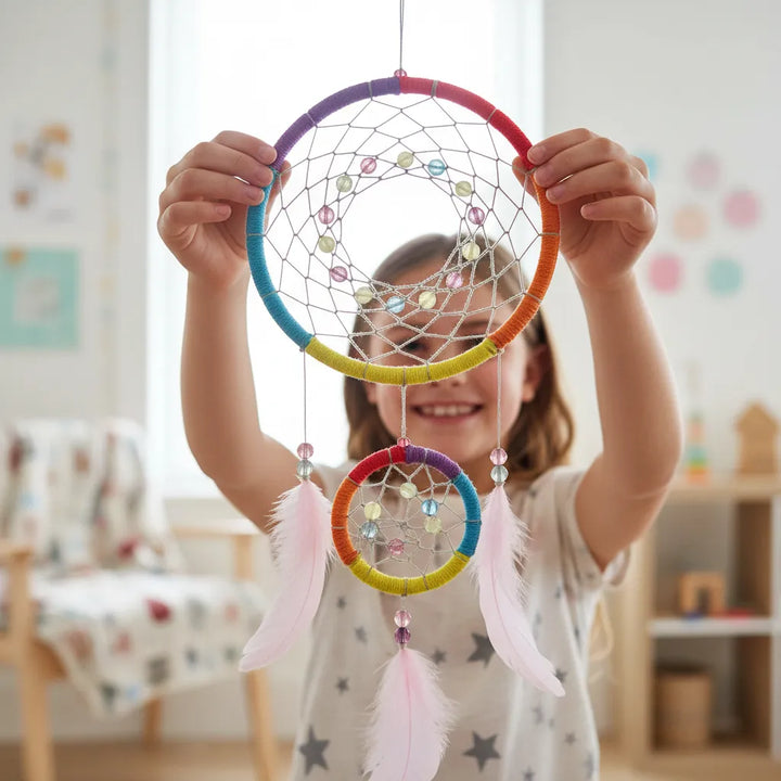 Kit Didáctico Crear  Atrapasueños Colorido Para Niños