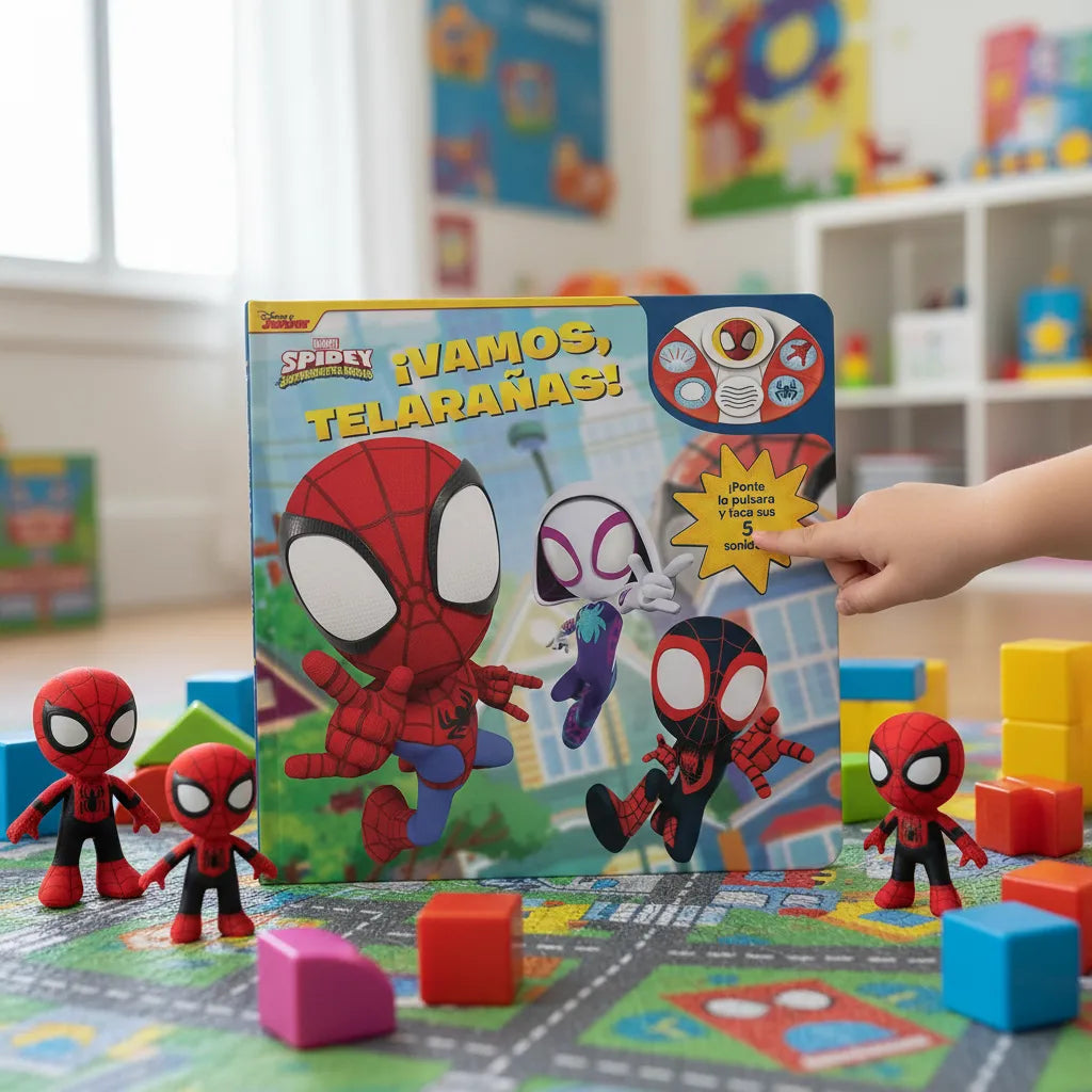 Libro Didáctico Con Sonido Spidey Palabras Heroicas Niños