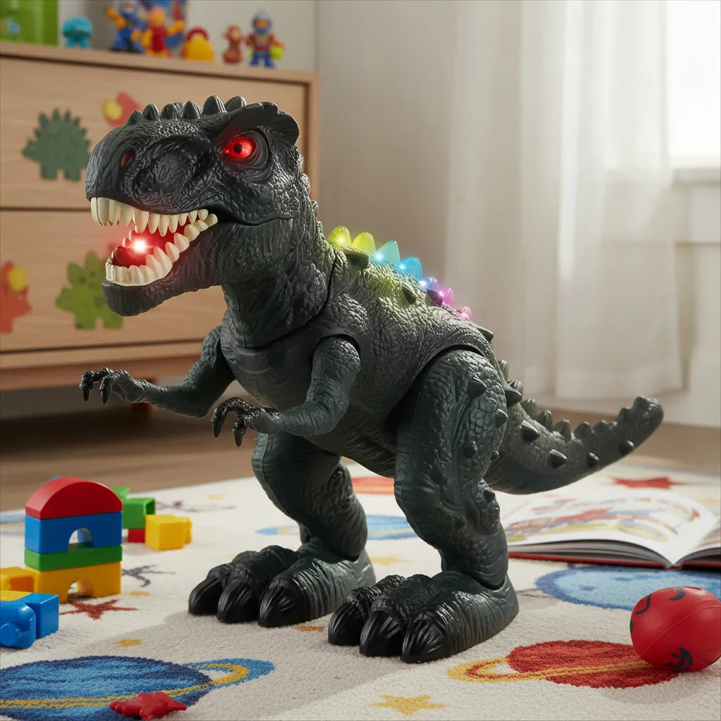 Dinosaurio T-Rex Luces Sonido Y Movimiento