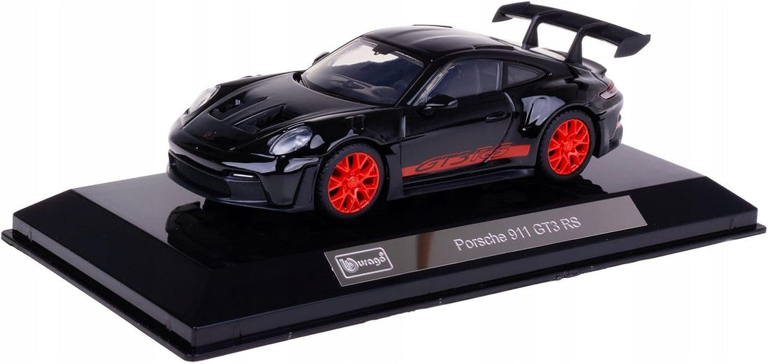 Carro Escala Bburago 1/43 Race Porsche 911 Gt3 Rs Negro