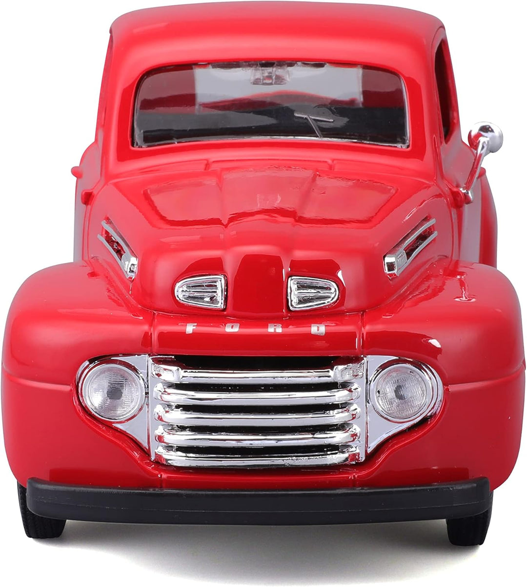 Carro Ensamblar 1:24 Al 1948 Ford F-1 Pick-up Rojo