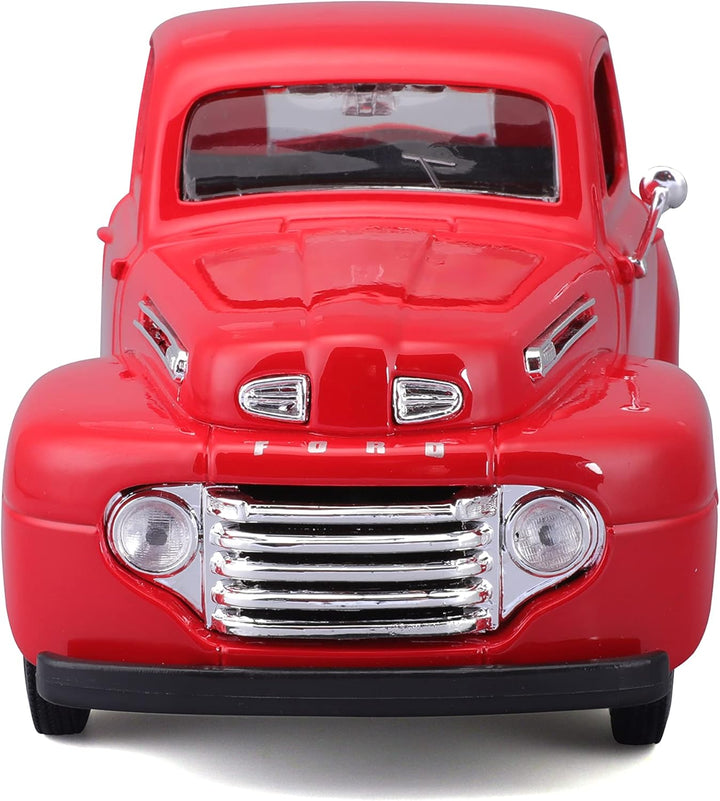 Carro Ensamblar 1:24 Al 1948 Ford F-1 Pick-up Rojo