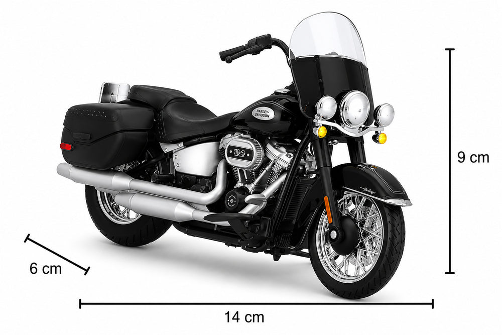 Moto escala 118 Harley Davidson  Heritage Classic para Niños