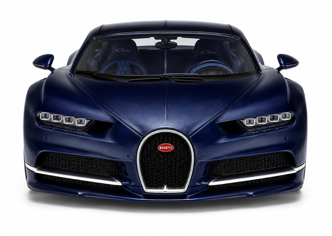 Carro Coleccionable A Escala 1:32 Bugatti Chiron Azul
