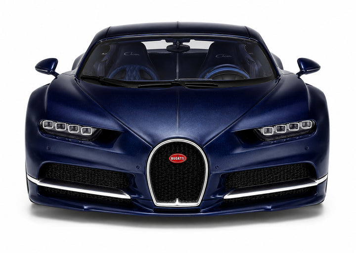 Carro Coleccionable A Escala 1:32 Bugatti Chiron Azul