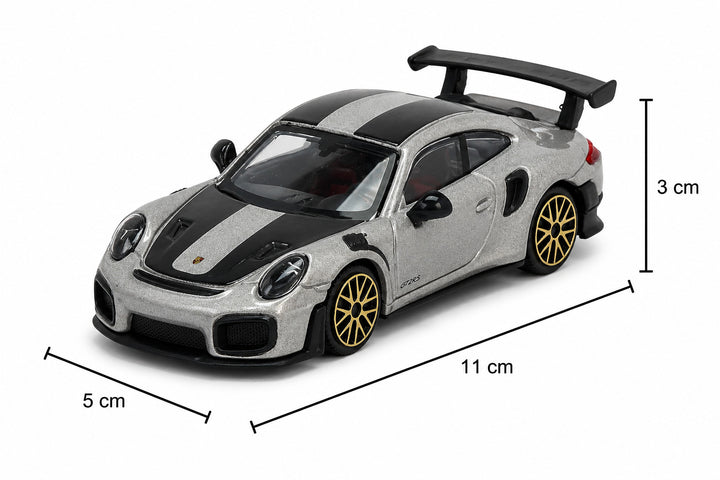 Carro Coleccionable Bburago 1:45 Porshe 911 Gt Rs Gris