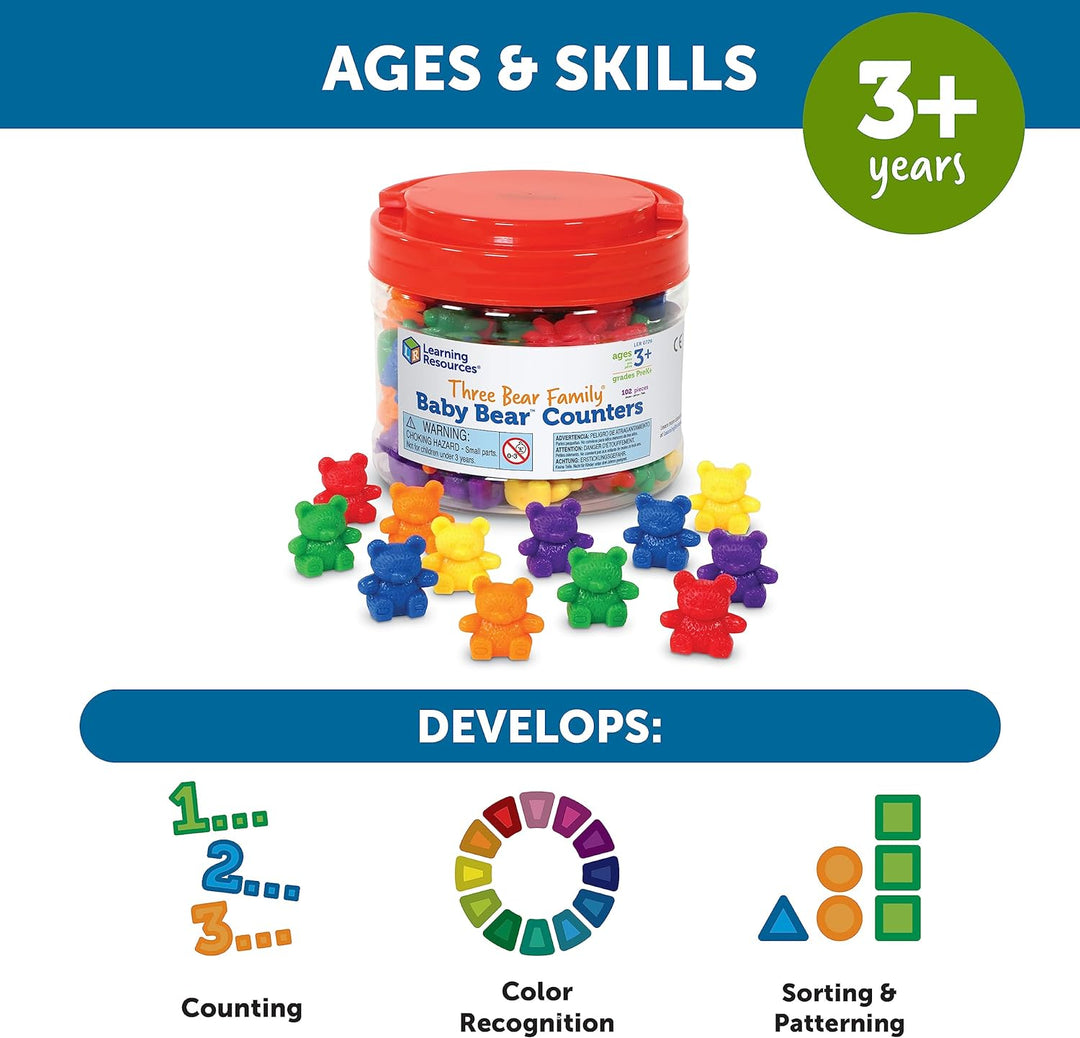 Set De Conteo Y Clasificación Ositos para niños