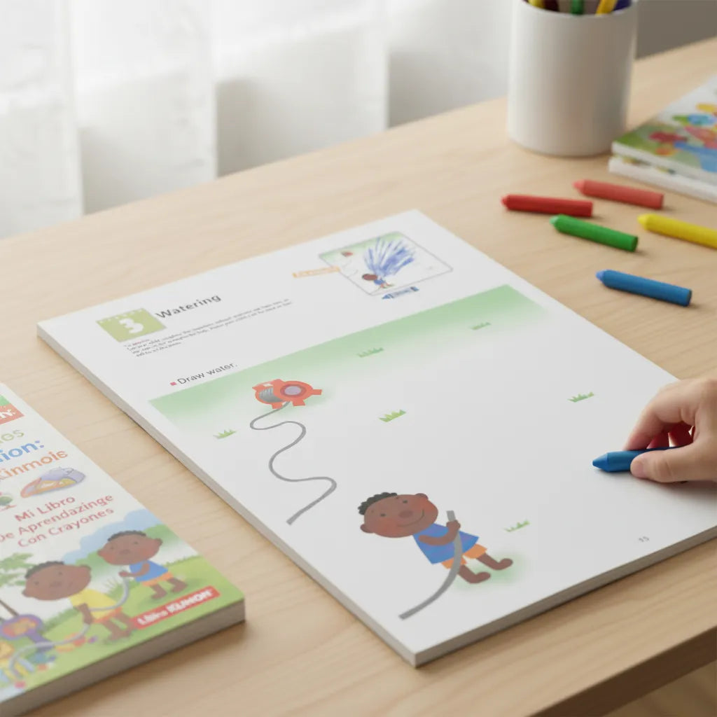 Libro Kumon My Book Of Learning With Crayons Para Niños