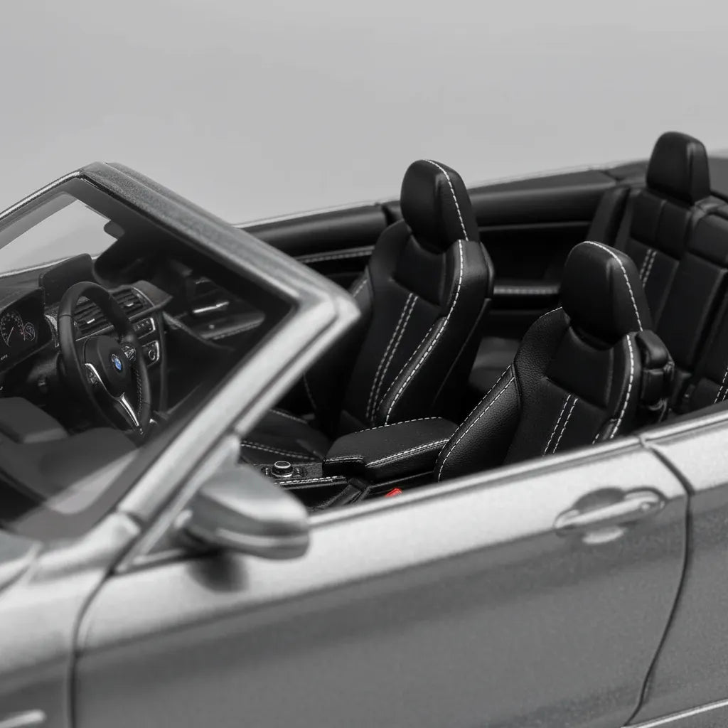 Carro Coleccionable A Escala Bburago BMW M4 Cabrio Gris
