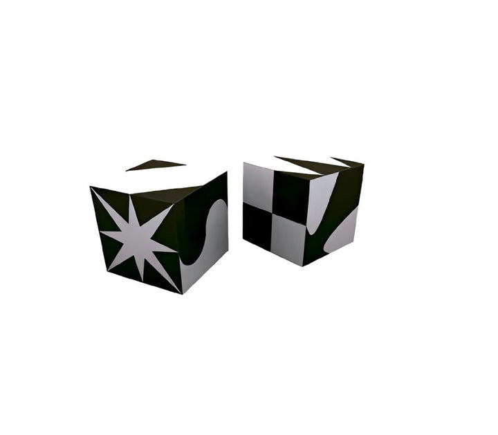 Juego Cubos Puzzle Contraste 25 Piezas Para Niños
