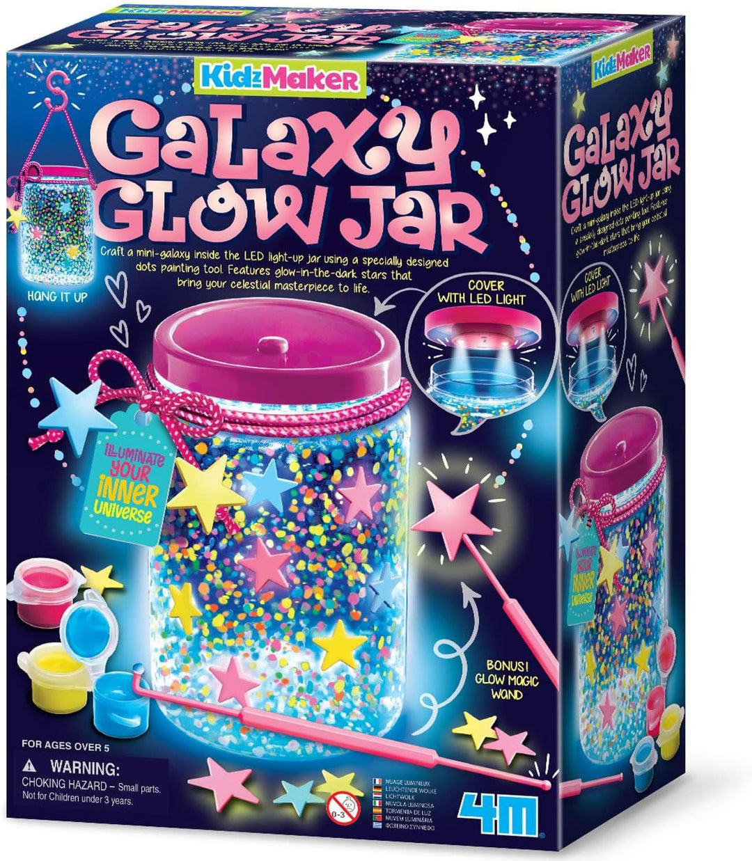 Juego De Ciencia Frasco Galaxia Luminoso 4 M