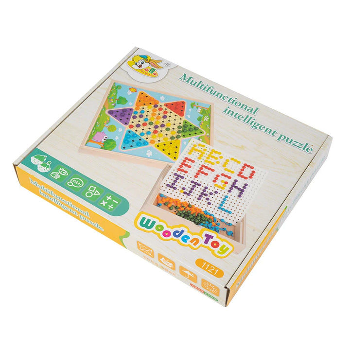 Juego Didáctico Multifuncional En Madera Para Niños