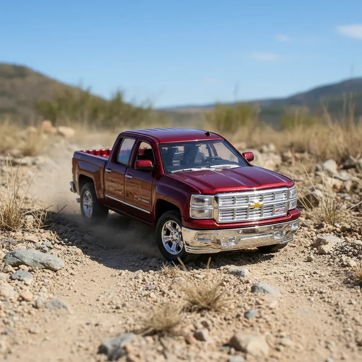 Carros Coleccionable 1:36 Chevrolet Silverado 1500 Rojo