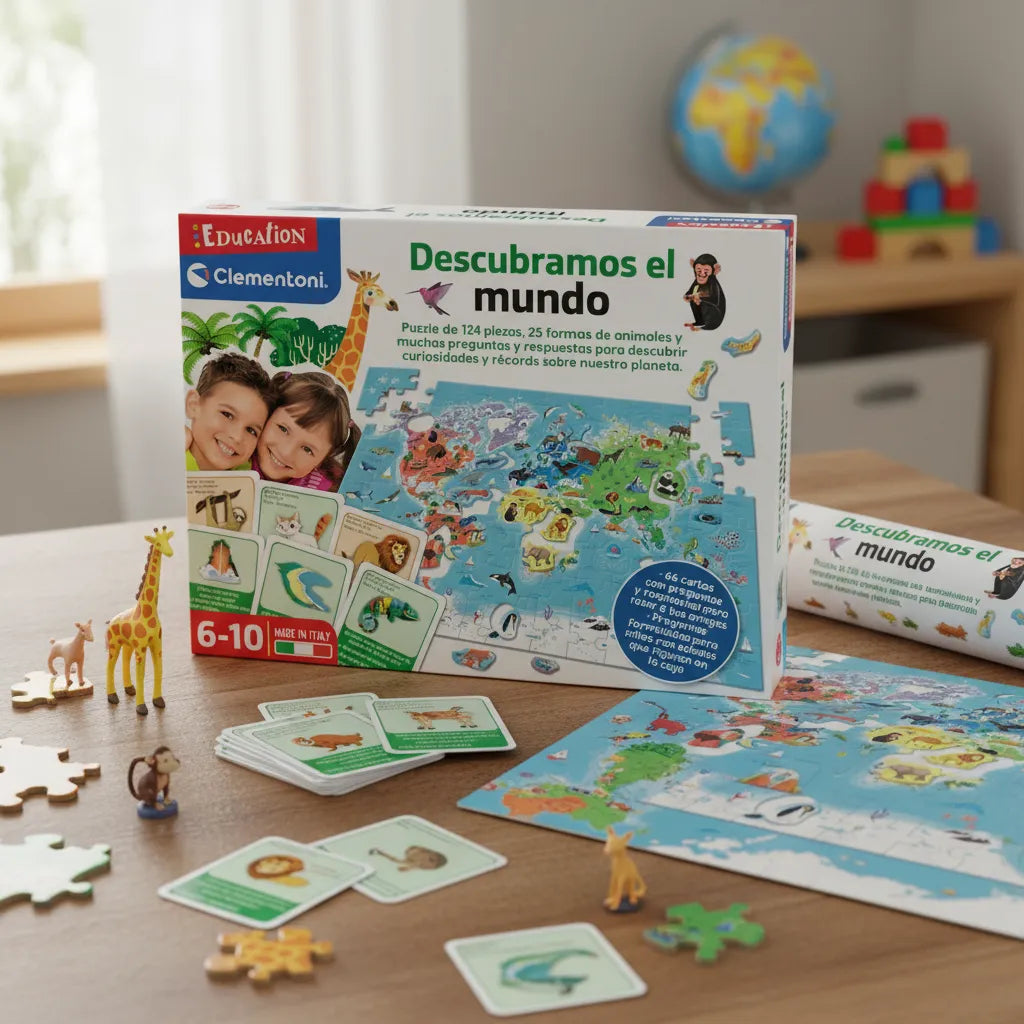 Rompecabezas Y Juego De Mesa Descubre El mundo