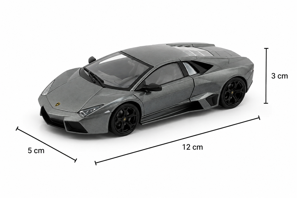 Carro Coleccionable Maisto 1:36 Lamborghini Reventon Gris