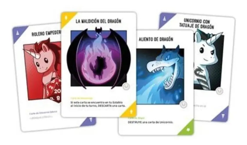 Juego De Mesa Unstable Unicorns Dragones Expansión Español
