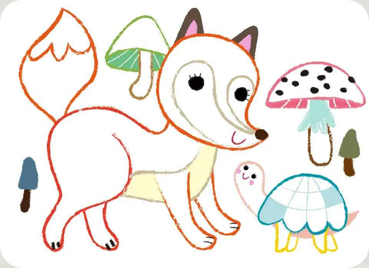 Juego De Arte Animales Reutilizable Para Niñas