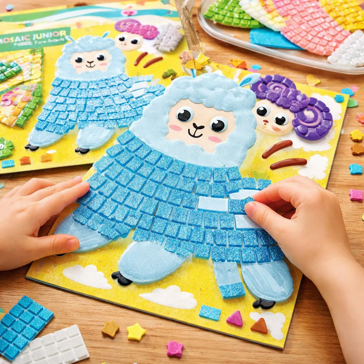 Set De Arte y Manualidades Mosaico Con Stickers Animales