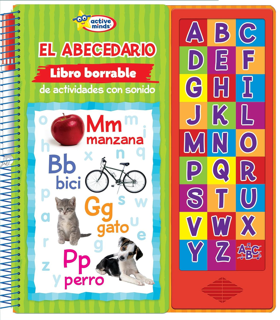 Libro Abecedario Borrable Con Sonidos Para Niños
