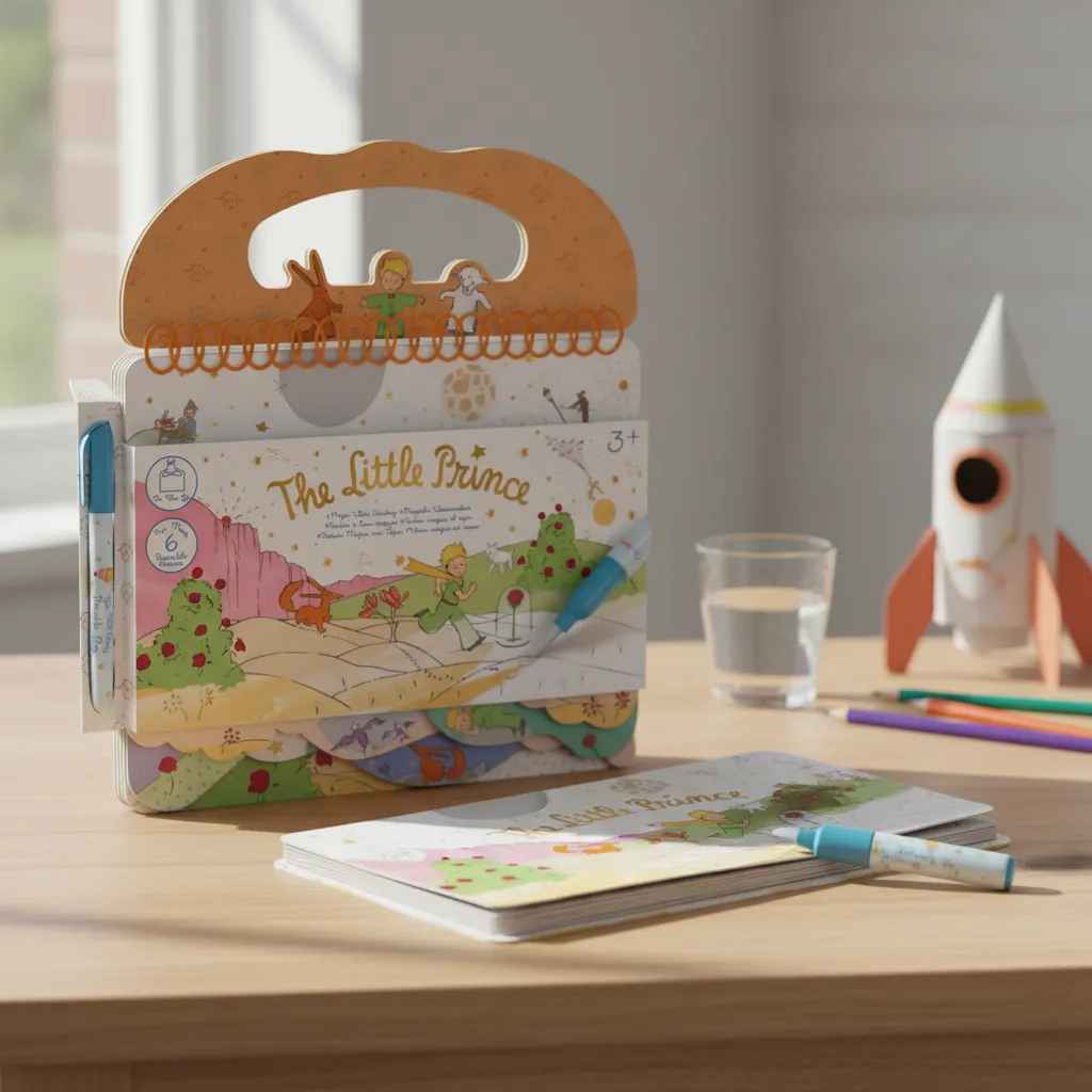 Libro Para Pintar El Principito Reutilizable Niños