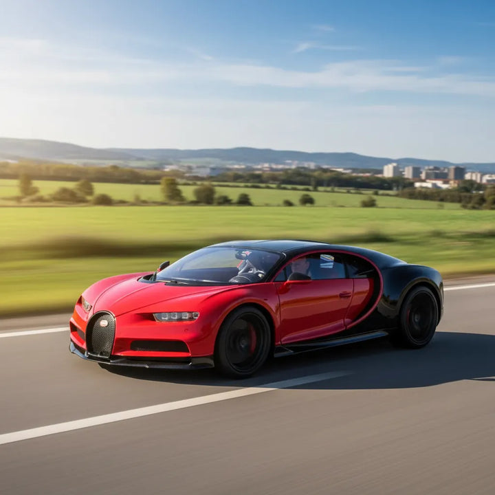 Carro Coleccionable A Escala 1:32 Bugatti Chiron Sport Rojo
