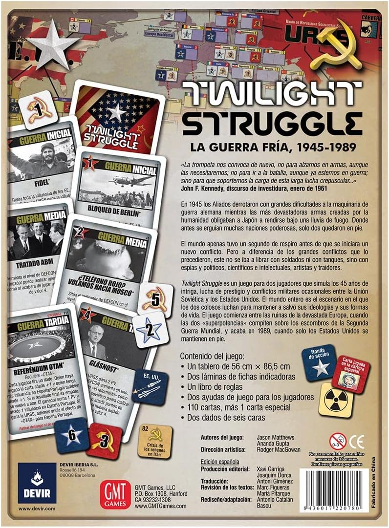 Juego De Mesa La Guerra Fría Para Adultos