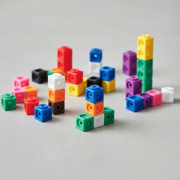 Juego Matemático Cubos de Construcción Para Niños