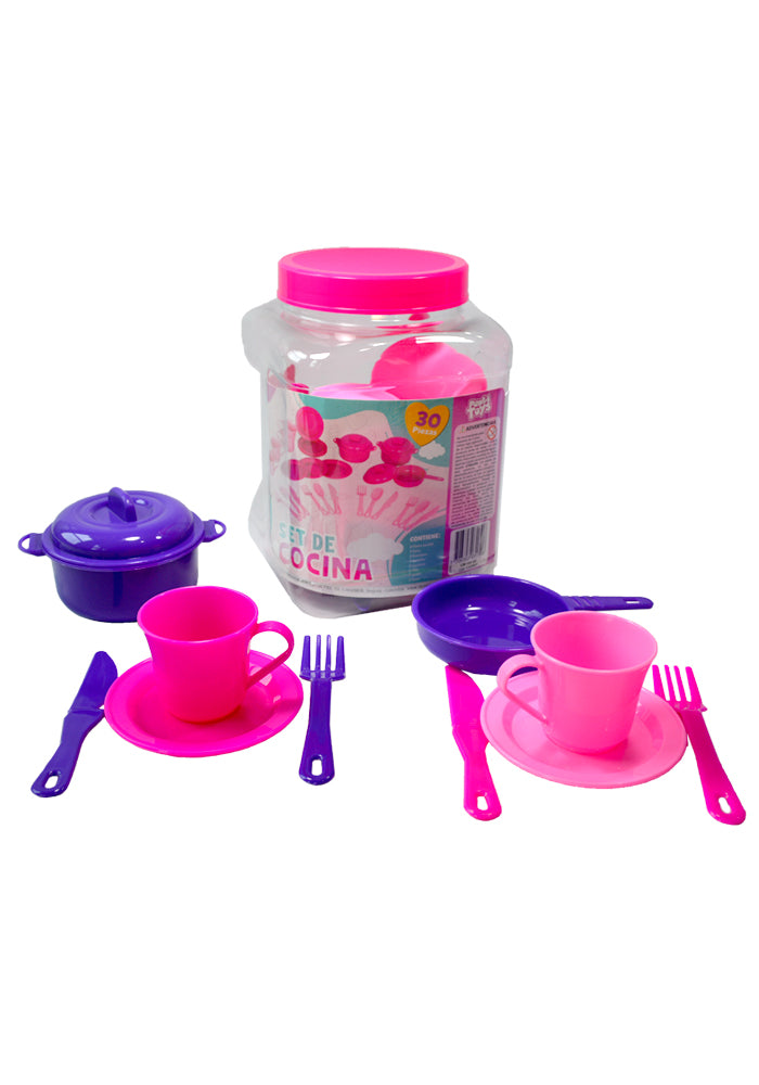 Juego Set  De Cocina Con 30 Piezas Para Niños