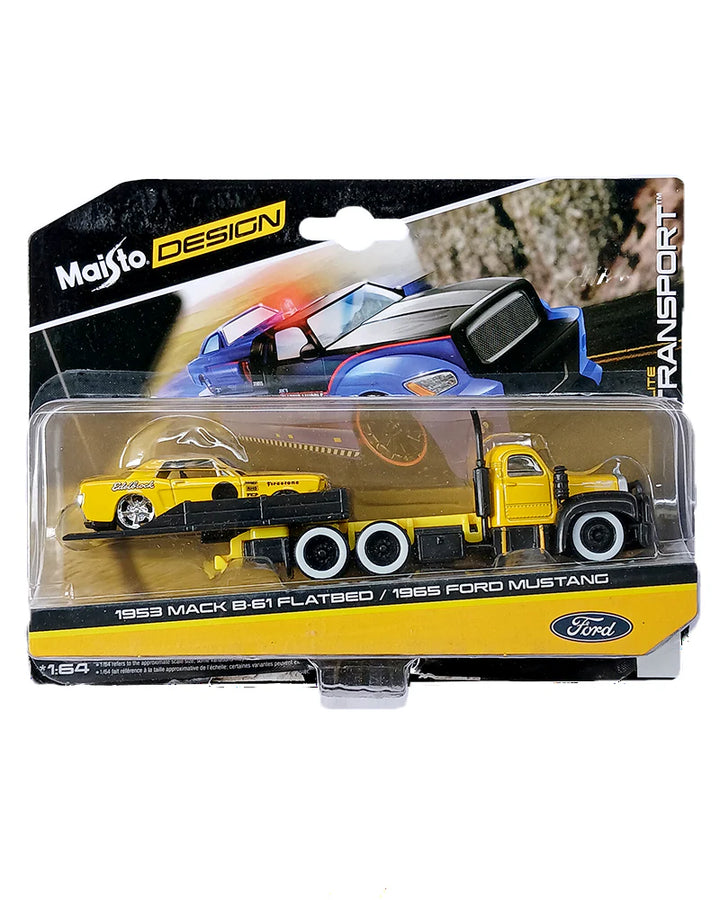 Carro A Escala 1/64 Grúa Mack Con Ford