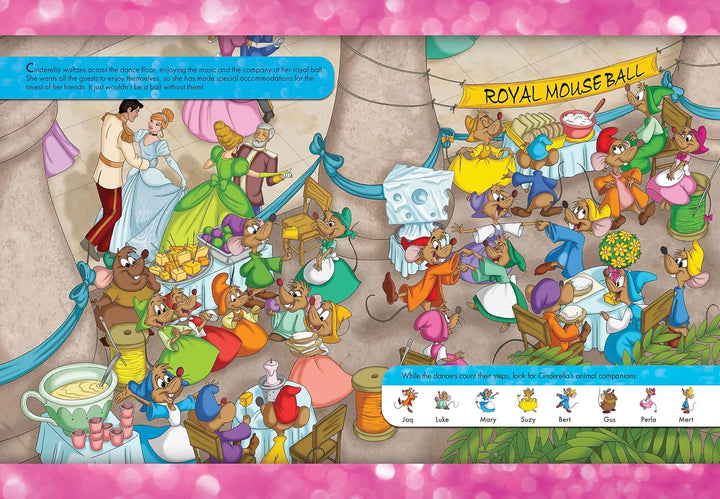 Libro Didáctico Busca Y Encuentra Princesas 3d Para Niños