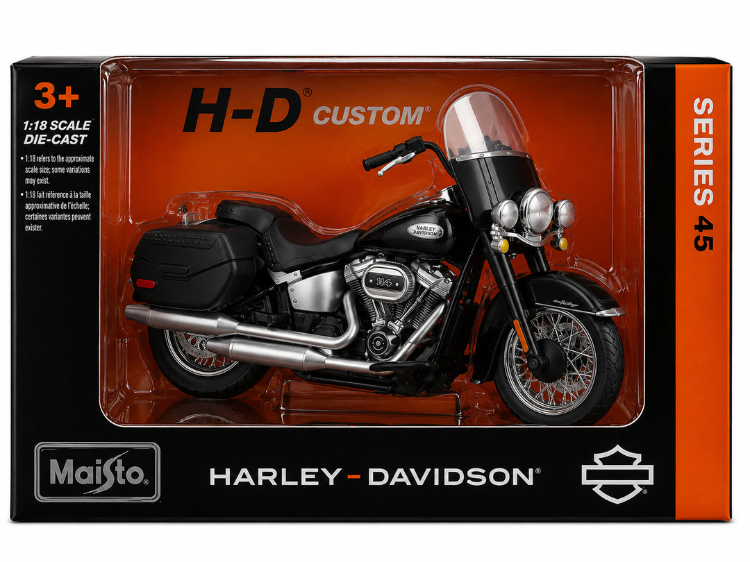 Moto escala 118 Harley Davidson  Heritage Classic para Niños