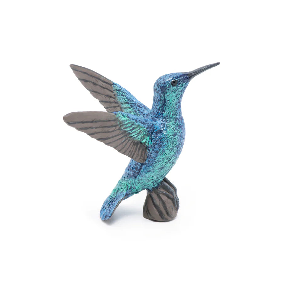 Figura Coleccionable Colibrí Pintados A Mano Papo Para Niños