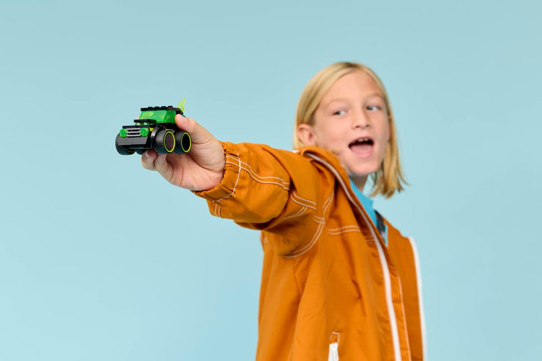 Juego Construcción Cargador Frontal 61 Piezas Para Niños