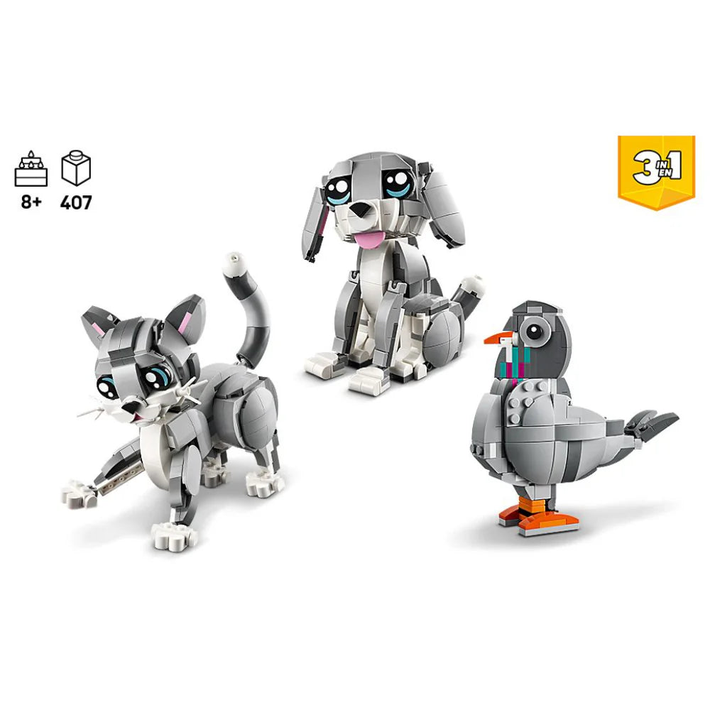 Juego Lego 3 En 1 Animales Para Niños