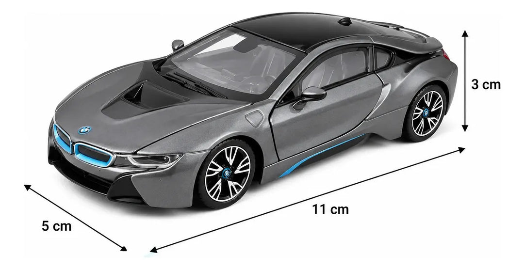 Carro Escala Coleccionable Bmw I8 Negro Niños