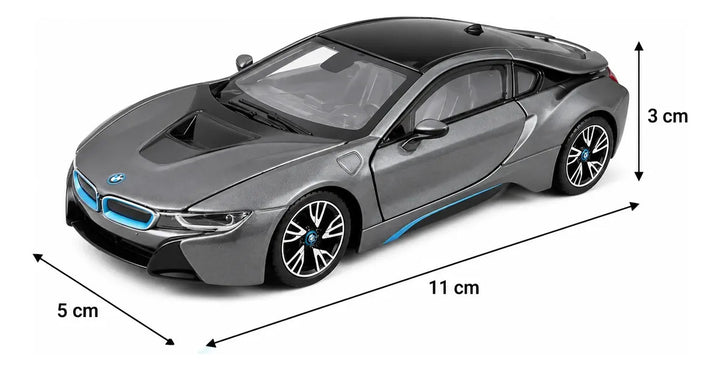 Carro Escala Coleccionable Bmw I8 Negro Niños