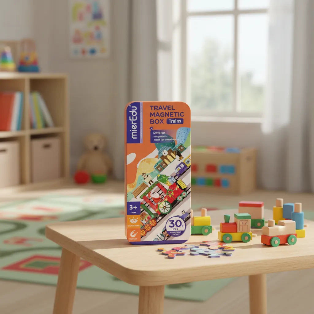 Juego trenes Magnéticos Para Niños