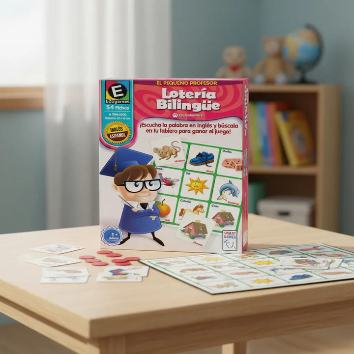 Juego De Mesa Educativo Lotería Bilingüe niños