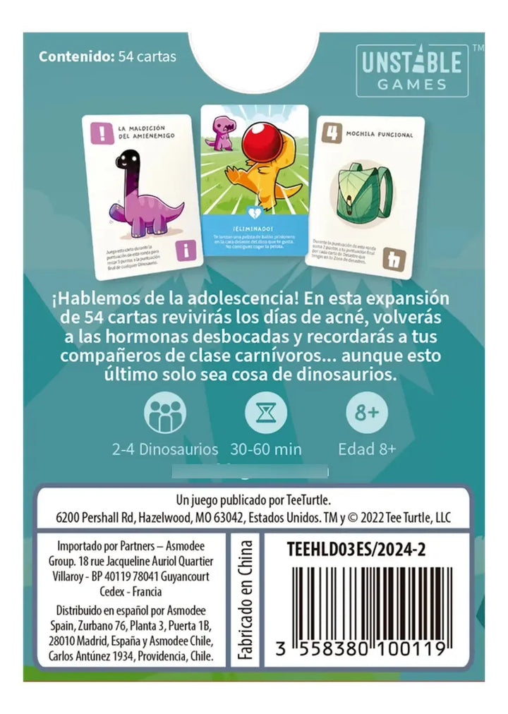 Juego De Mesa Happy Little Dinosaurs Expansión Para Adultos