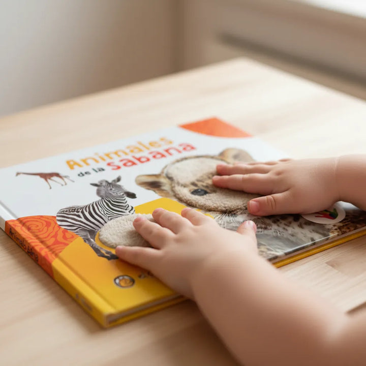 Libro Infantil Texturas Animales De La Sabana