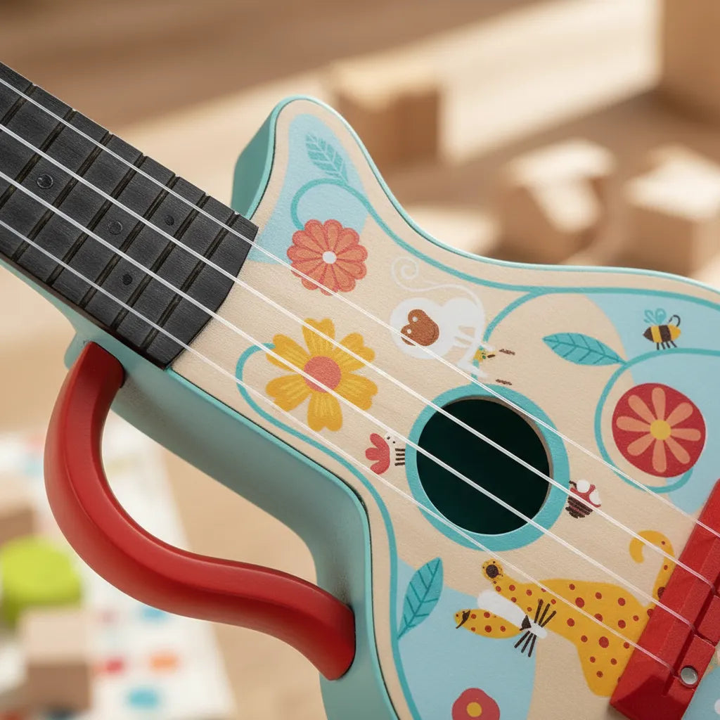 Juego Set  Musical 4 En 1 Madera Para Niños