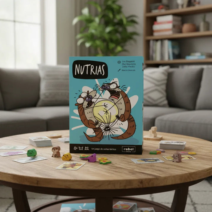 Juego De Mesa Cartas Estrategia Nutrias Para Niños Familia