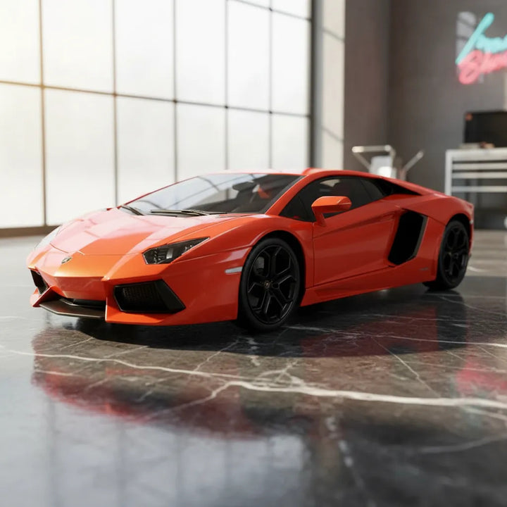 Carros A Escala 1:36 Lamborghini Aventador Coupe Naranja