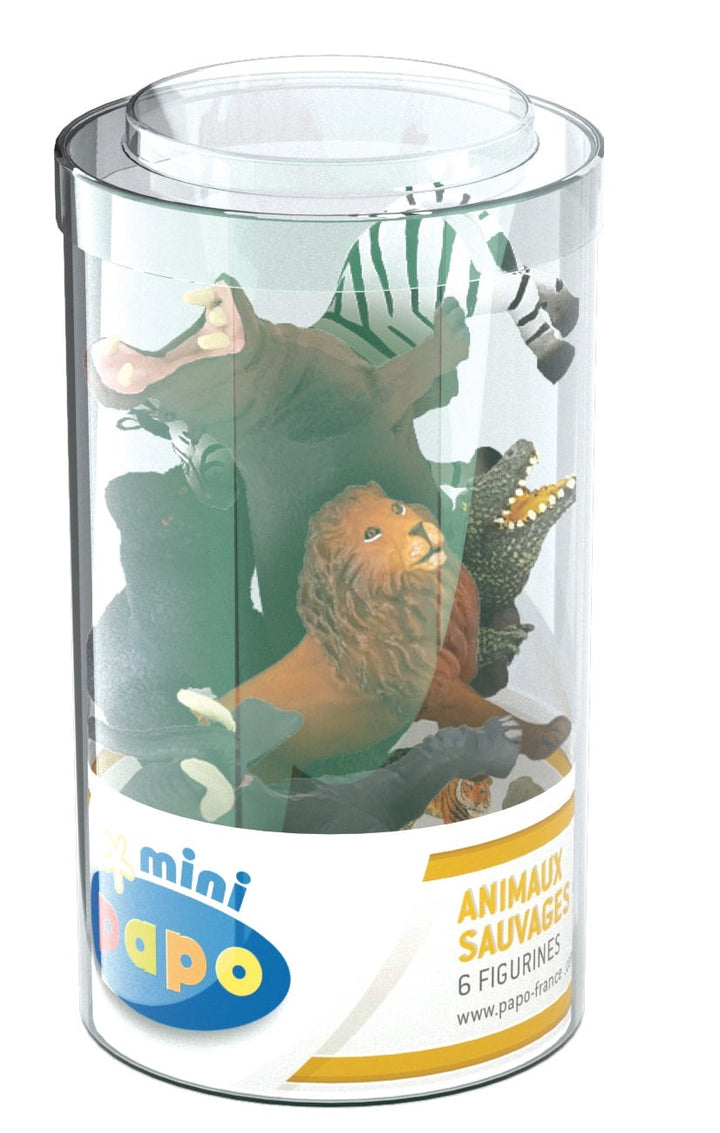 Set Figuras De Animales Salvajes 6 Piezas Niños