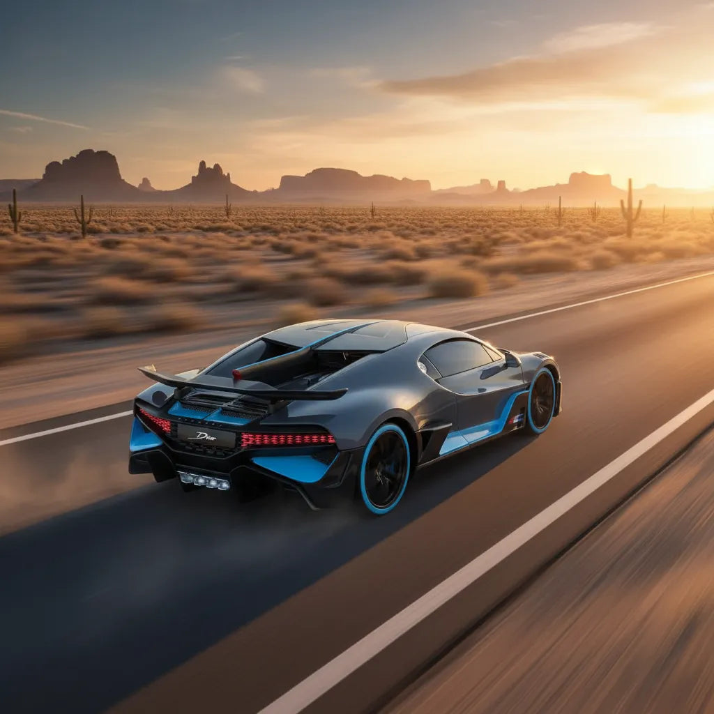 Carro a Escala Bugatti Divo luces y sonido